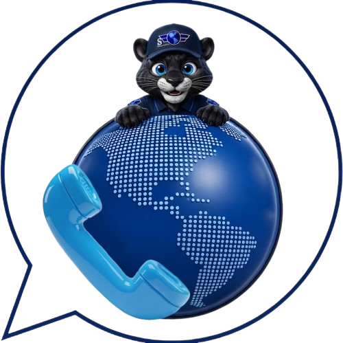 Chema sobre el mundo con teléfono, SR Soluciones